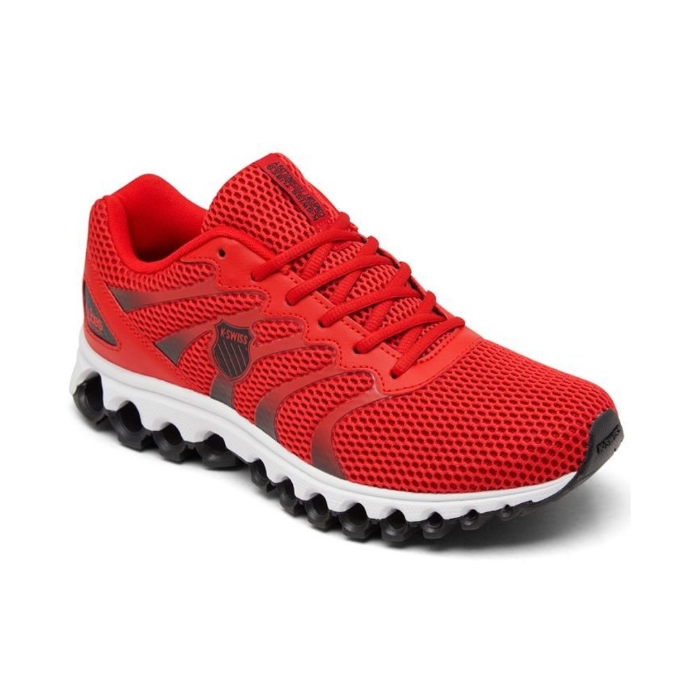 K-Swiss Tubes Comfort 200 Sneakers Mens 10 Red Black Training 07112-662-M